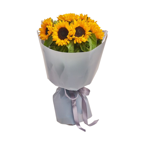 Sunflower with Greenery